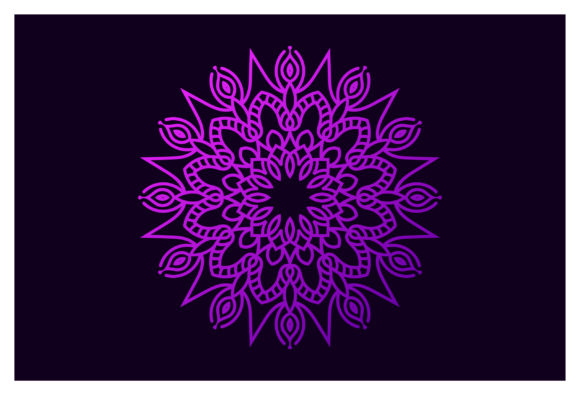 Download Gradient Colorful Isolated Mandala - Isolated mandala Collection