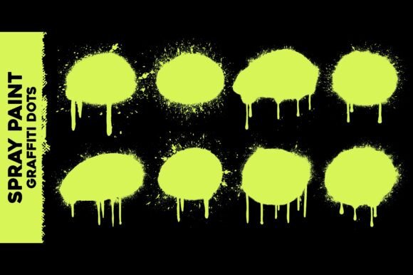 Download Graffiti Spray Paint Dot Element Set - Element set Collection