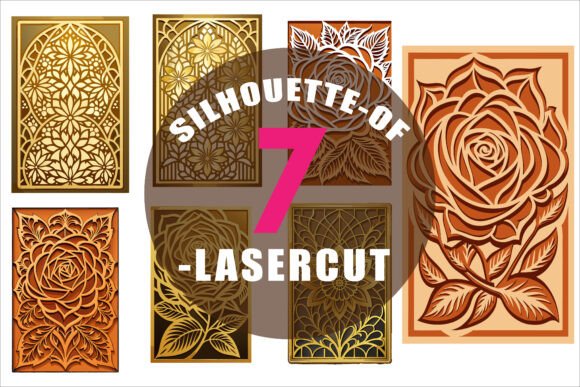 Download Gold Silhouette, Lasercut Decorative Art - Gold Collection