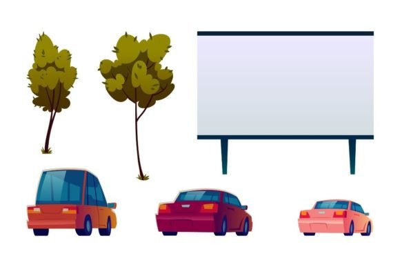 Download Car Street Cinema Isolated Elements - Isolated element Collection