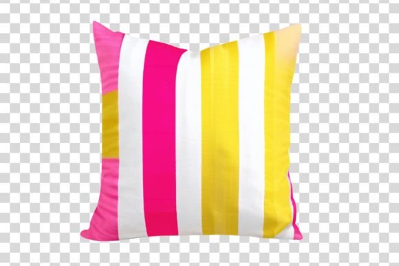 Download #106 Pink Yellow Pillow Isolated Element - Isolated element Collection