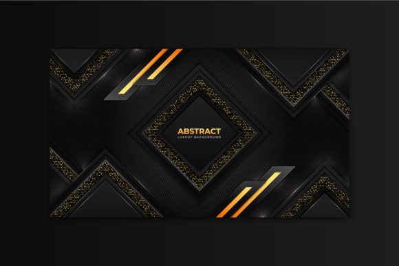 Download Golden Luxury Background with Shapes - Gold Collection